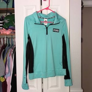 VS PINK QUARTER ZIP